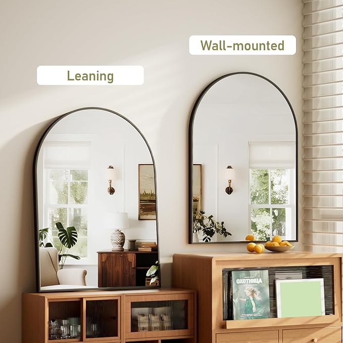 HARRITPURE 32"x48" Arched Bathroom Mirror - Image 8