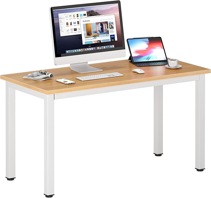 DlandHome 47 inches Medium Computer Desk, Composite Wood Board, Decent and by DlandHome