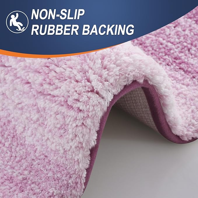 OLANLY Bathroom Runner Rugs 59x17, Extra Soft Absorbent Microfiber Bath Rugs - Image 4