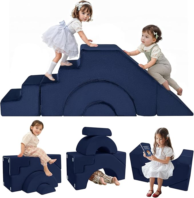 MeMoreCool Foam Climbing Toddler Couch, Modular Kids Sofa by MeMoreCool