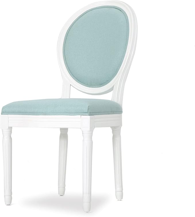 Christopher Knight Home Phinnaeus Fabric Dining Chairs, 2-Pcs Set, Light Blue - Image 5