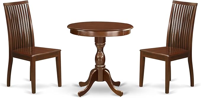 East West Furniture ESIP3-MAH-W 3 Piece Dining Table Set by EastWestFurniture