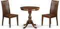 East West Furniture ESIP3-MAH-W 3 Piece Dining Table Set by EastWestFurniture