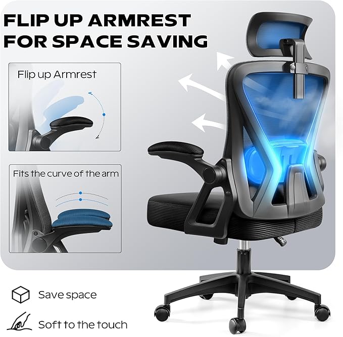 Ergonomic Office Chair, Home Office Desk Chair - Image 2