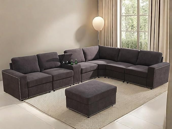 Sectional Couches for Living Room, Modular Sectional Sofa by GlasFlength