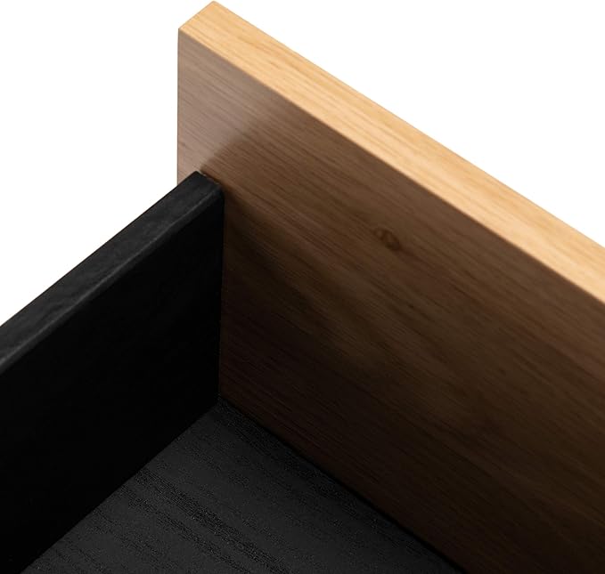 SAFAVIEH Beatrix TV Stand for up to 60" Flatscreen – Black & Oak, 2 Doors - Image 7