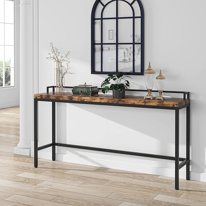 Tribesigns 70.9 inch Extra Long Sofa Table, Narrow Console Table Behind Couch - Image 5