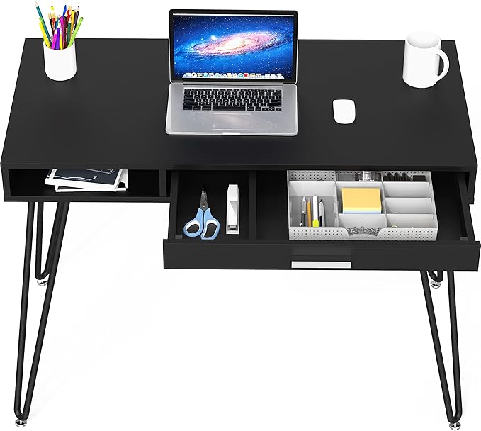 SHW Home Office Computer Hairpin Leg Desk - Image 6