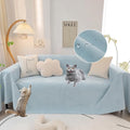 STACYPIK Waterproof Pet-Friendly Couch Cover, Non-Slip Light Blue Sofa Cover by STACYPIK