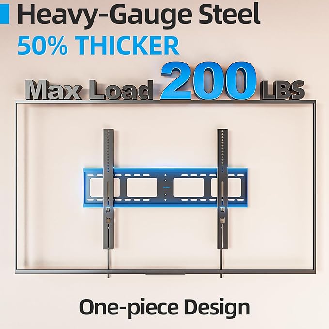 Heavy Duty TV Wall Mount for 55-100 inch Large TVs up to 200 LBS & 800x600 mm - Image 2