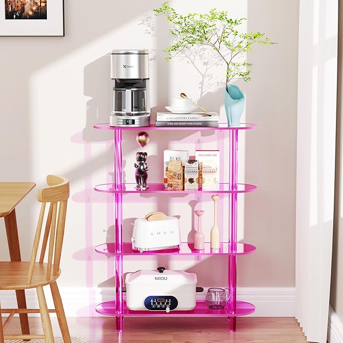 Clear Bookshelf, Acrylic Bookcase - Image 4