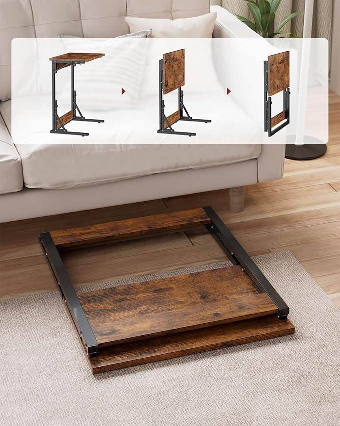 Tatub Folding TV Tray Table, Small Sofa-Side Laptop Desk - Image 4
