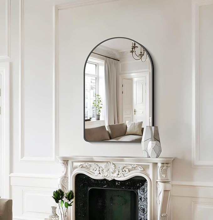 FORBATH Arched Bathroom Mirror 20x28 Inch, Bathroom Mirror Wall Mounted Modern - Image 4