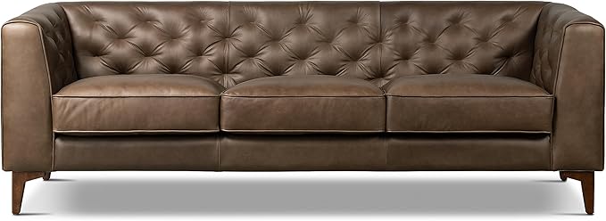 POLY & BARK Essex Leather Couch by POLYBARK