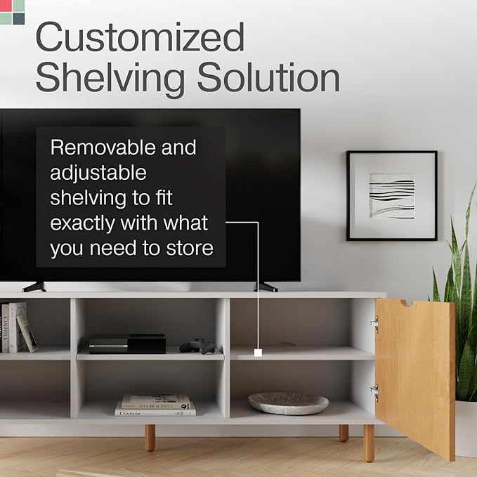 Fluted TV Stand & Entertainment Center - Image 8