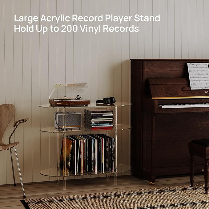 HMYHUM Acrylic Record Player Stand - Image 6