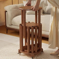 Stackable Stools Set of 4, Wooden Stool 18 Inch Stool Stackable Side Tables by Unknown