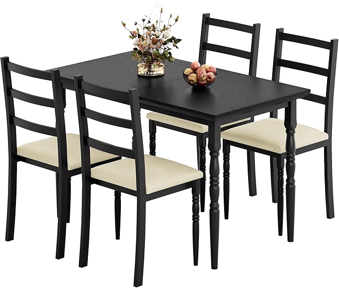 DWVO 5-Piece Dining Table Set for 4, Kitchen Dining Room Table - Image 7