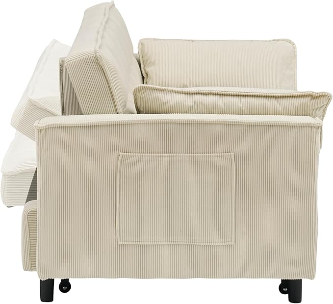 Ball & Cast Convertible Sofa Bed, Pull Out Loveseat Sleeper Sofa, Convertible - Image 12