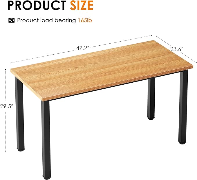 Need Computer Desk, 47 inch Home Office Desk, Modern Simple Style Home Office - Image 3