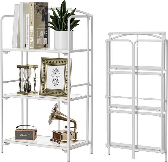 Crofy No Assembly Folding Bookshelf by Crofy