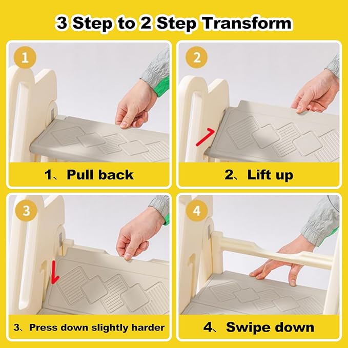 Kids Step Stool for Bathroom, Non-Slip Toddler Step Stool Kitchen Helper - Image 8