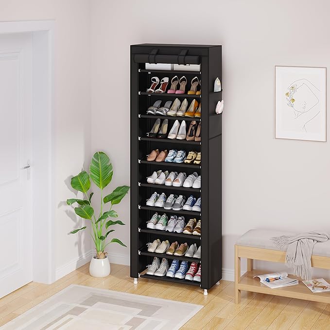UDEAR 10-Tier Free Standing Shoe Rack Sturdy Shoe Rack Organizer - Image 7