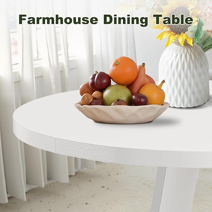 NicBex 47-Inch Round Dining Table - Image 4