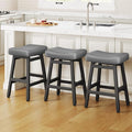 Counter Height Bar Stools Set of 3, 24 Inch Barstools by Raynesys