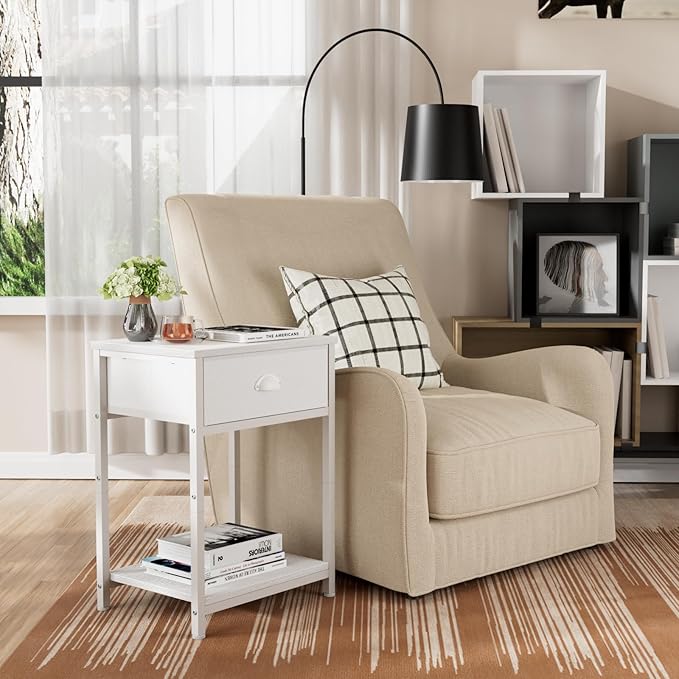 Furologee White Nightstand - Image 5