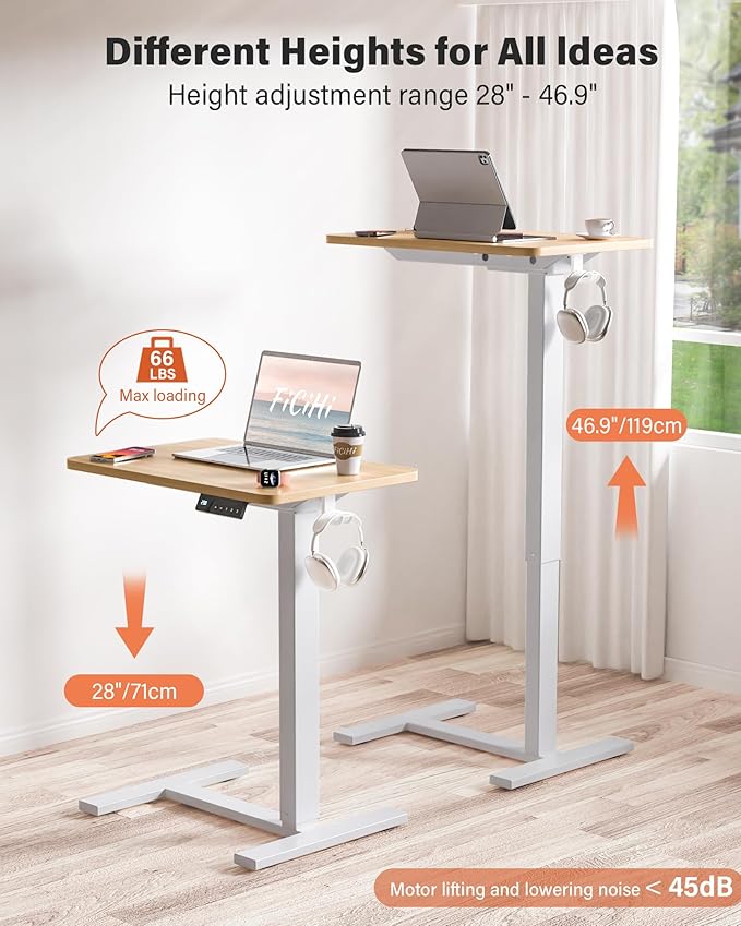 Mobile Standing Desk with Wheels - Image 6