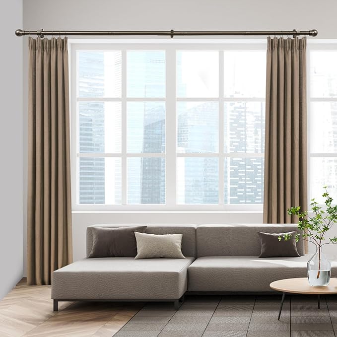 Curtain Rods for Windows 16 to 150 Inches, Curtain Rod Max Adjustable Length of - Image 7
