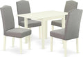 East West Furniture 1NDEN5-LWH-06 5 Piece Dining Table Set by EastWestFurniture