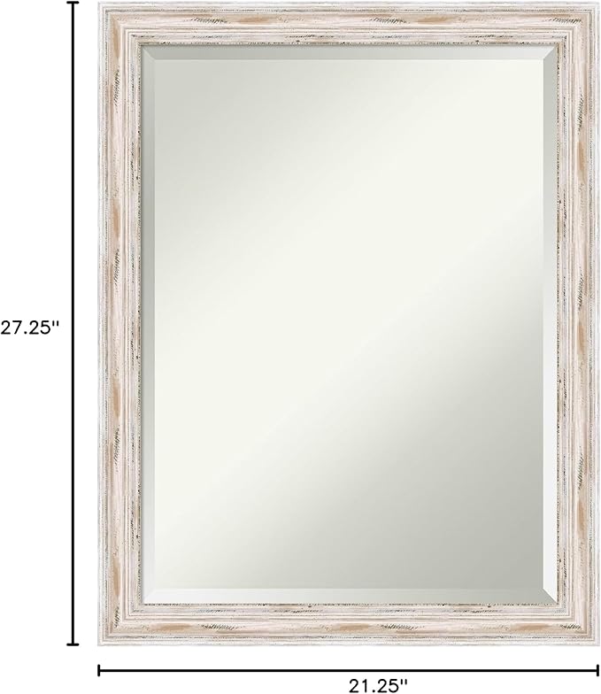 Amanti Art White Bathroom Mirror - Image 6