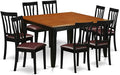 East West Furniture PFAN9-BCH-LC 9 Piece Dining Room Table Set Includes a by EastWestFurniture