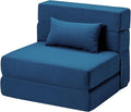 Folding Sofa Bed with Pillow- Convertible Chair Floor Couch & Sleeping Mattress by SUYOLS