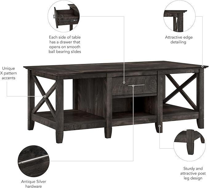 Bush Furniture Key West Coffee Table - Image 8