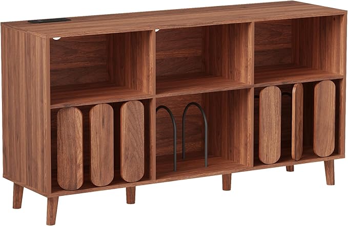 Large Record Player Stand, Record Player Table Vinyl Record Storage Holder - Image 2