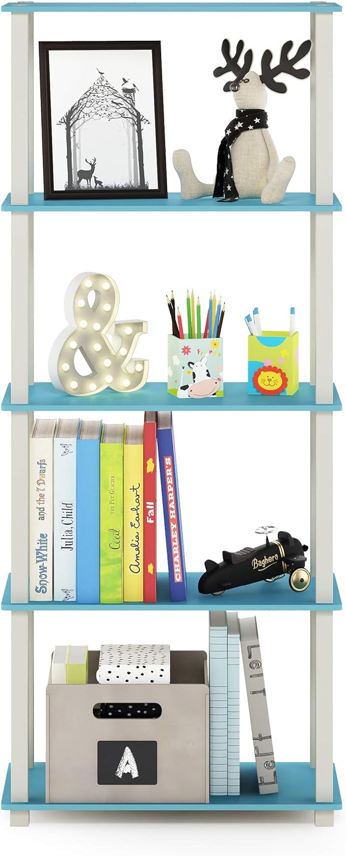 Furinno Turn-N-Tube 5-Tier Multipurpose Shelf / Display Rack / Storage Shelf / - Image 3