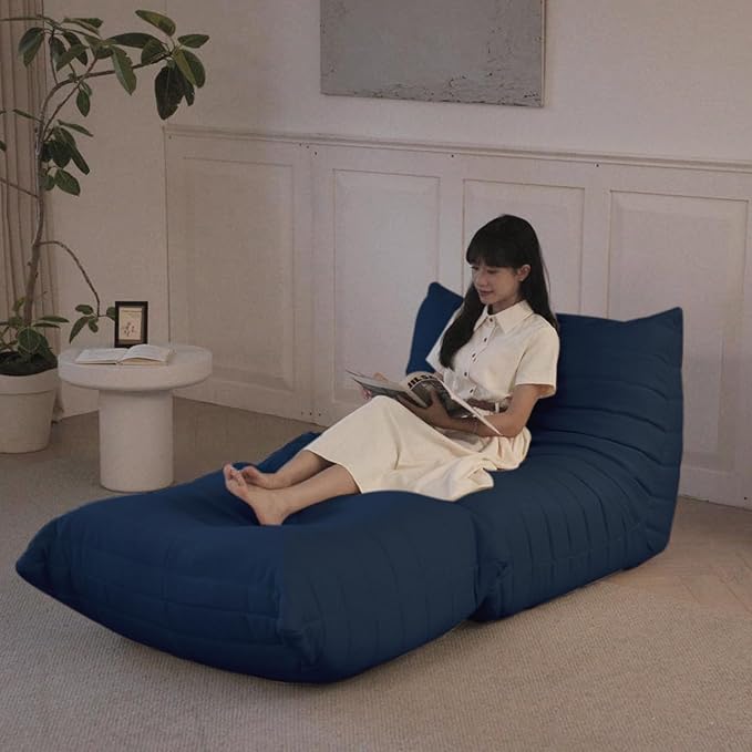 Luxury Sofa Couch Chair, Lazy Floor Seating, Fireside Bean Bag Chair, Ergonomic - Image 7