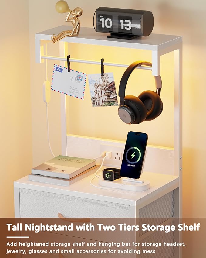Furnulem Nightstand, Bedside Table - Image 7
