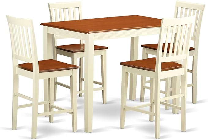 East West Furniture YAVN5-WHI-W 5 Piece Kitchen Counter Set Includes a by EastWestFurniture