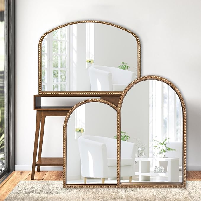 Traditional Arch Mirror for Bathroom, Decorative Accent Vertical Vanity - Image 5