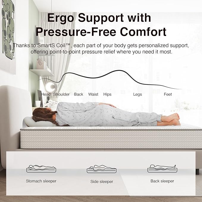 Novilla Twin Mattress, 8 Inch Twin Size Mattresses in a Box - Image 6