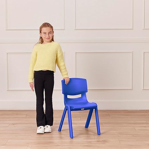 ECR4Kids 14in Plastic School Stack Chair, Classroom Furniture - Image 11