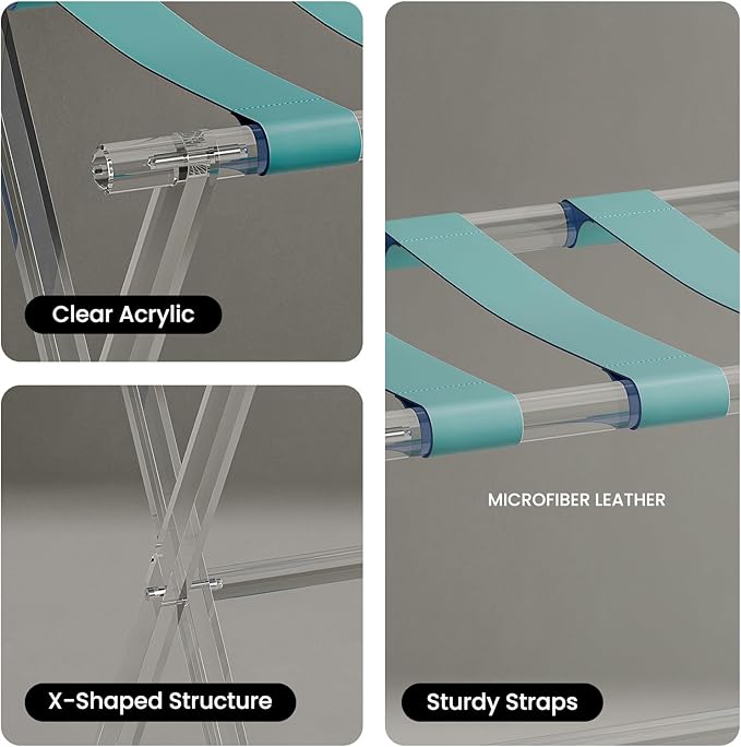 Sumerflos Acrylic Luggage Rack for Guest Room - Image 4