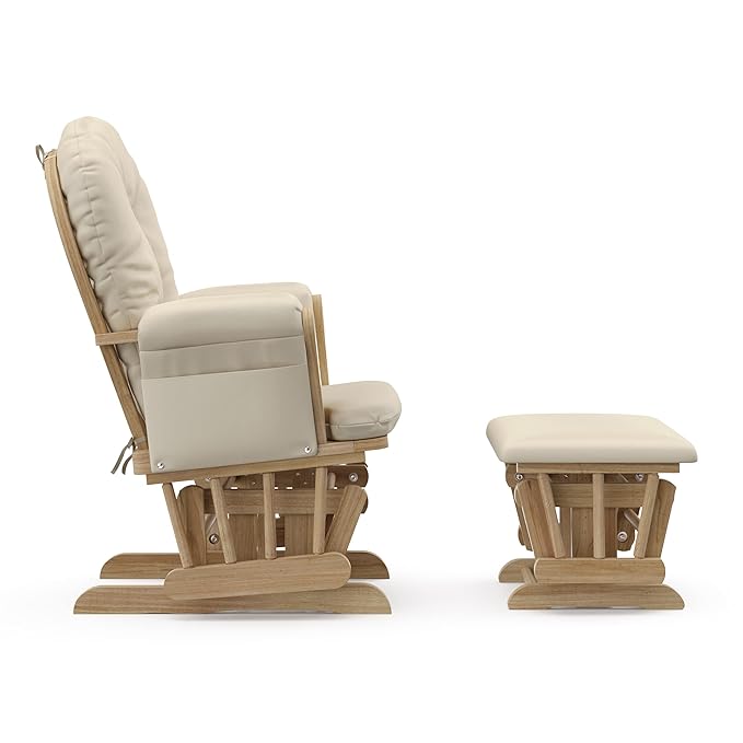 Storkcraft Premium Hoop Glider & Ottoman — GREENGUARD Gold Certified Nursery - Image 10