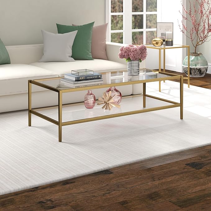 Henn&Hart 54" Wide Rectangular Coffee Table - Image 2