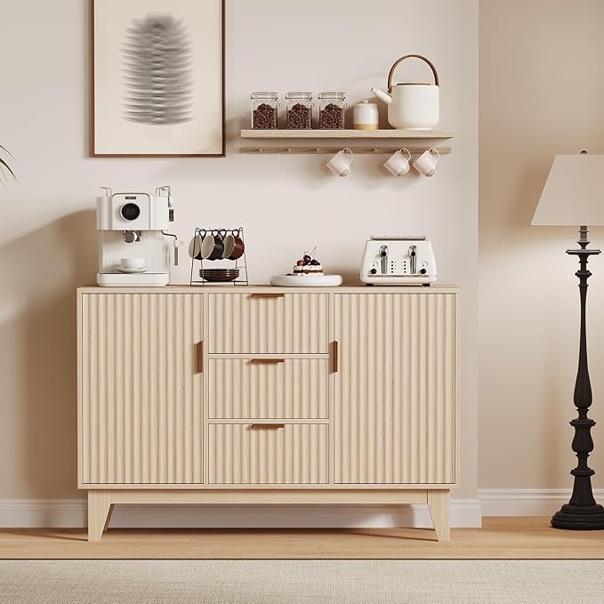 Garvee 47.2" Fluted Buffet Cabinets - Image 7