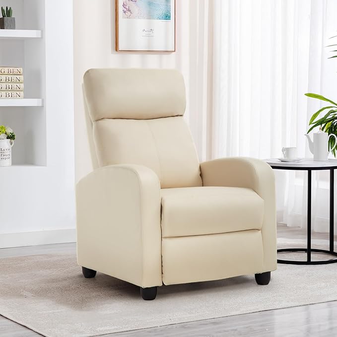 BestMassage | Recliner Chair | No Massage Function | Pu Beige | - Image 2